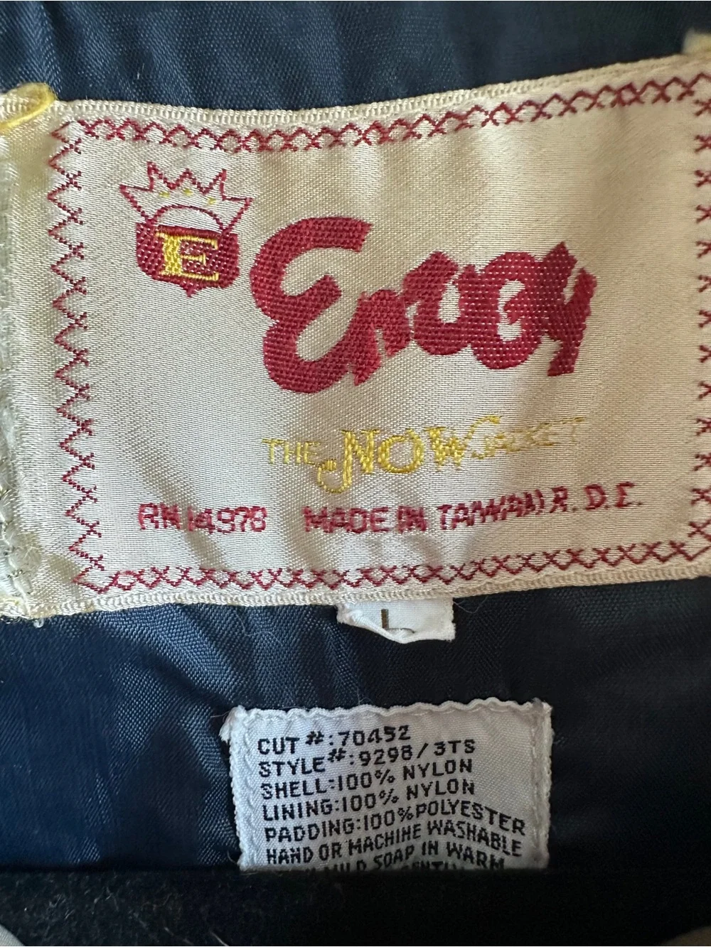 Vintage Envoy The Now Jacket Puffer Vest Taupe Gorpcore Utility Unisex Sz L